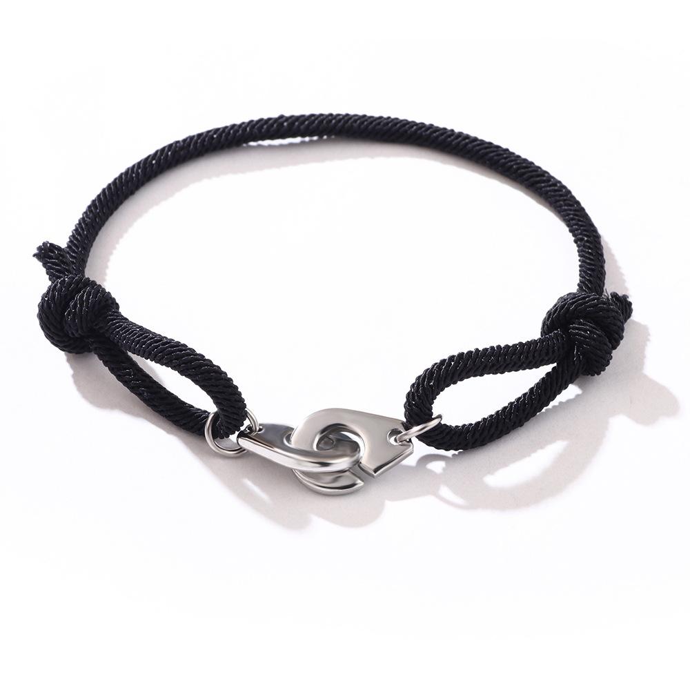 Romantic Stainless Steel Gold Plated Natural Stone Adjustable Heart Shape Bracelet for Men Women Stainless Steel Gold Plated