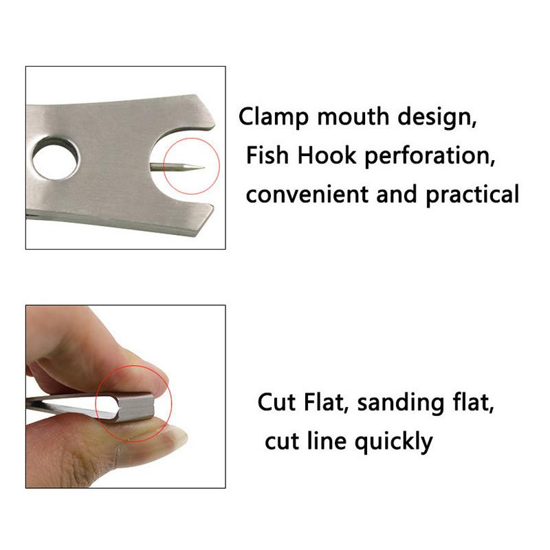Stainless Steel Line Cutters for Fishing Multipurpose Hook Eye Cleaners Sharp and Rustproof Tools for Lake and Sea Scenarios
