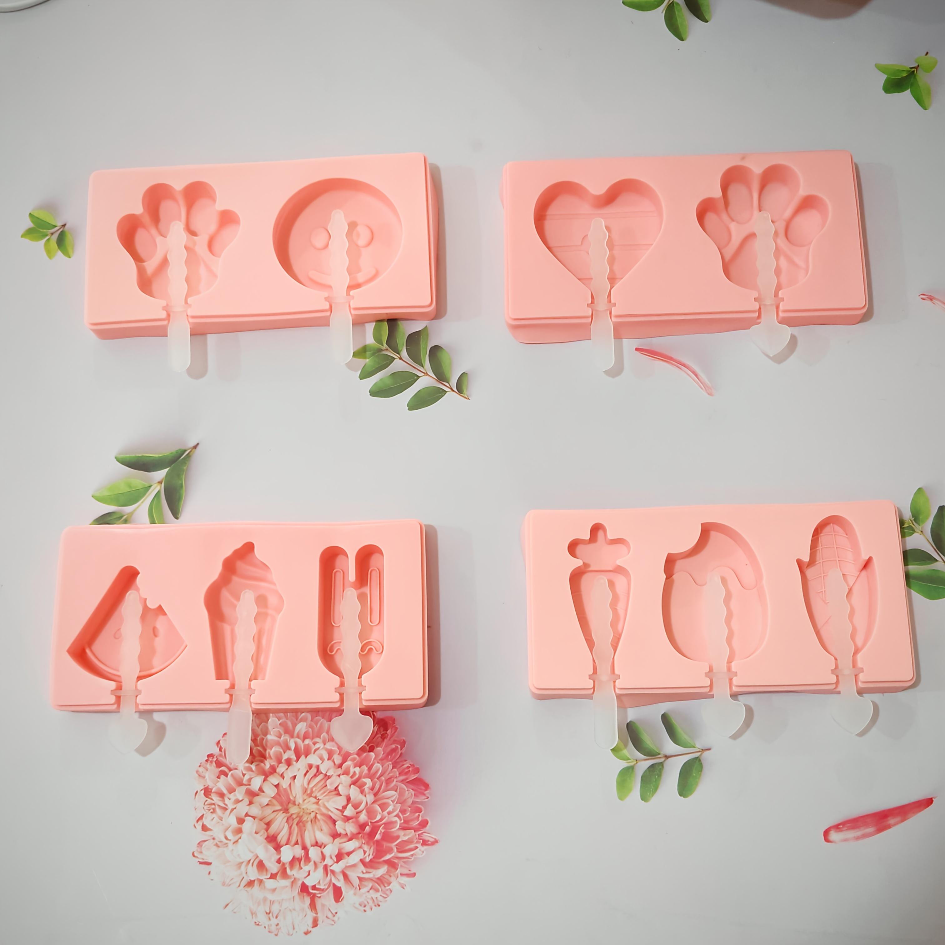 

Силиконовая форма для мороженого на палочке, креативная форма для мороженого, коробка для кубиков льда, форма для мороженого, летняя палочка для мороженого своими руками 4PCS