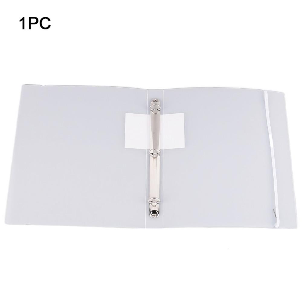 6pcs Colorful Plastic Binder Folders A4 Clear Punched Pockets Snap Closure 11 Holes Label Loose-Leaf School белый 2270₽