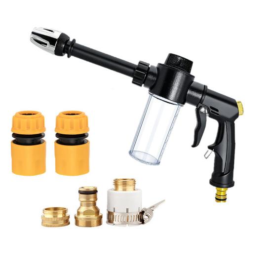 Garden Hose Nozzle with Foam Cannon 3 Spray Modes High-Pressure Hose
