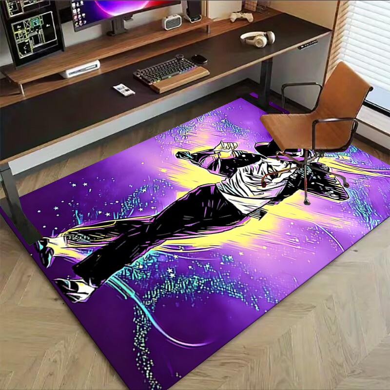 Michael Jackson Dance Pose Carpet For Playroom Bedroom Living Room Sofa Home Decorkids Game Area Rug Nonslip Floor Mat