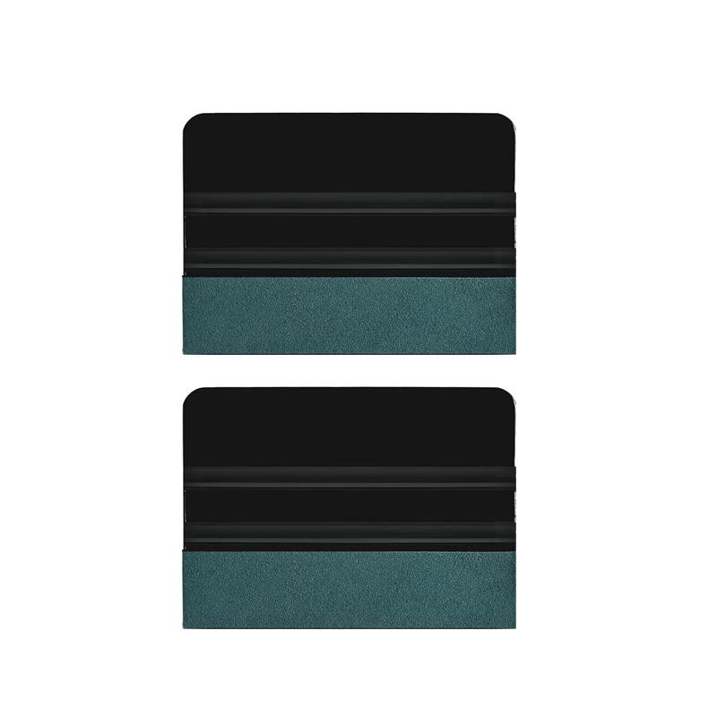 4-inch Suede Felt Squeegee Professional Scratchfree Soft Wet Dry Suede Felt Edge Scraper Vinyl Window Headlight Tint Squeegee