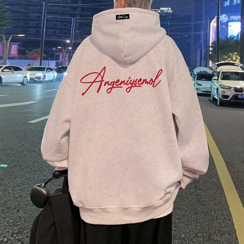 

Men s Oversized Fleece-Lined Hoodie - American Heavyweight Casual Autumn/Winter Jacket 3XL