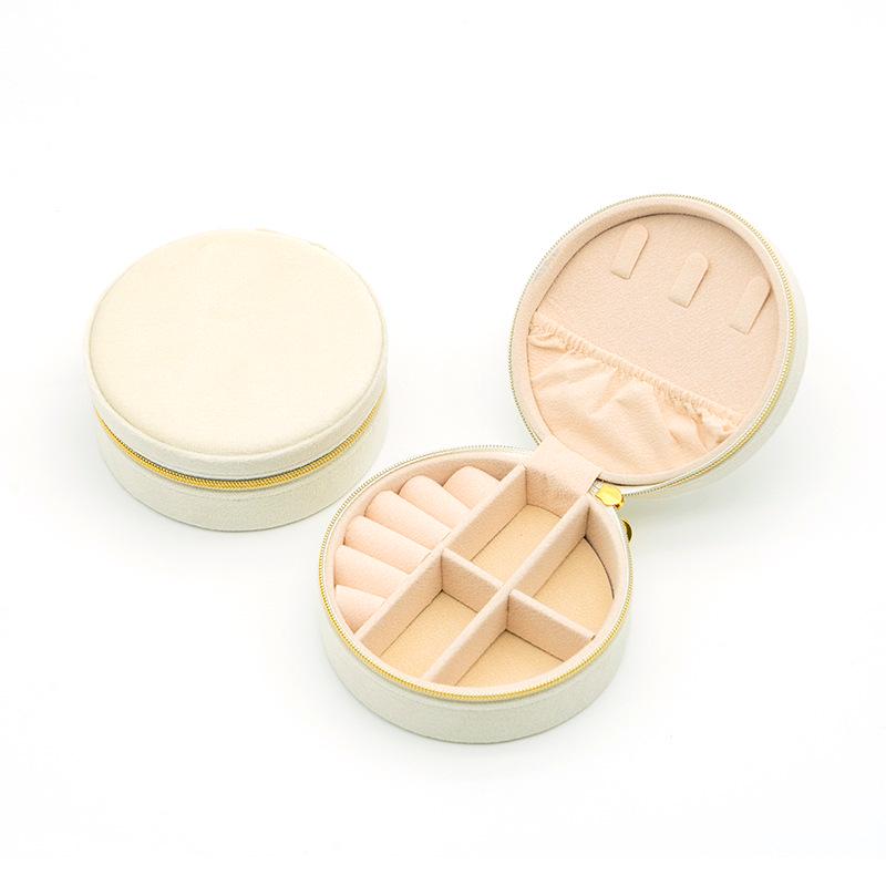 

Минималистичная круглая подарочная коробка для украшений для ожерелий, колец и серег