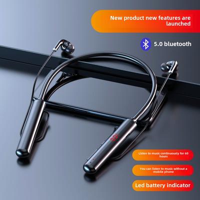 Neu Neck Bluetooth Headset Können Einsetzen Karte Power Display Stereo Drahtlose Bluetooth Headset Extra Lange Standby