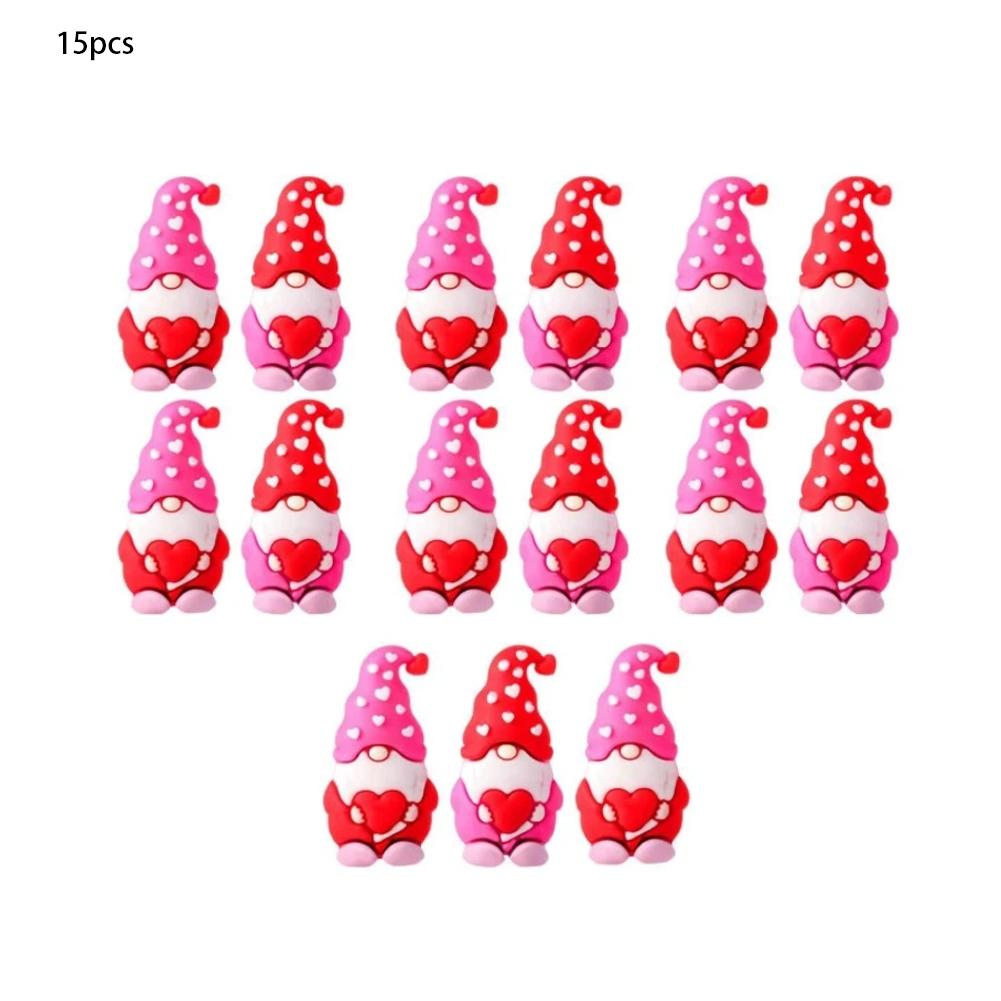 

15/25/50PCS Mini Dwarf Ornament Mini Sculpture Heart Sculpture Gnome Figurines DIY Craft Home Decor Valentine s Day Gifts