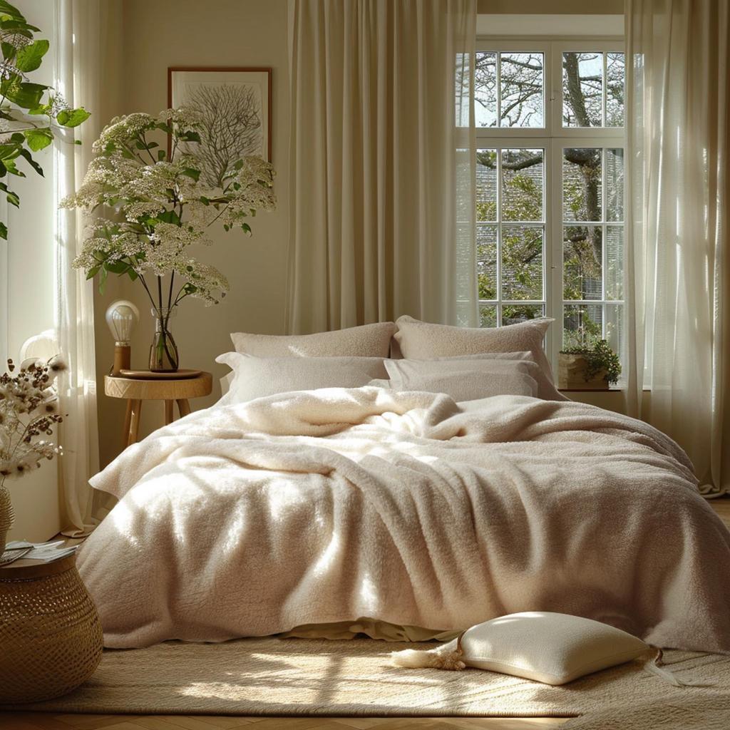 Cotton Bedding Set THICK TERRY 200x220 SOFT TERRY Beige Color