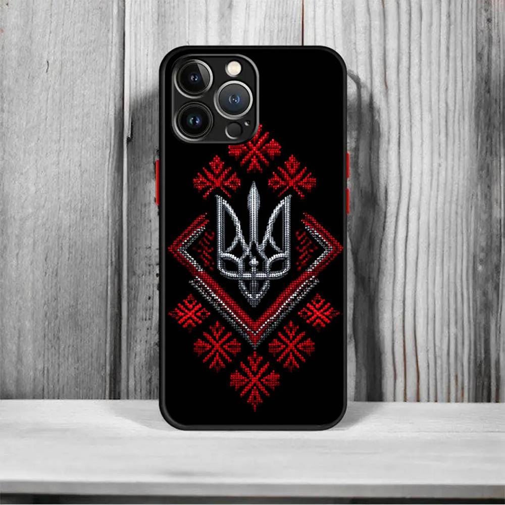 

Ukraine Flag Ukrainian Girl Phone Case for iPhone 15 16 Pro Max 14 Plus 12 13 11 xs Pro Max 14 Pro Matte Black Edge iPhone 15 pro