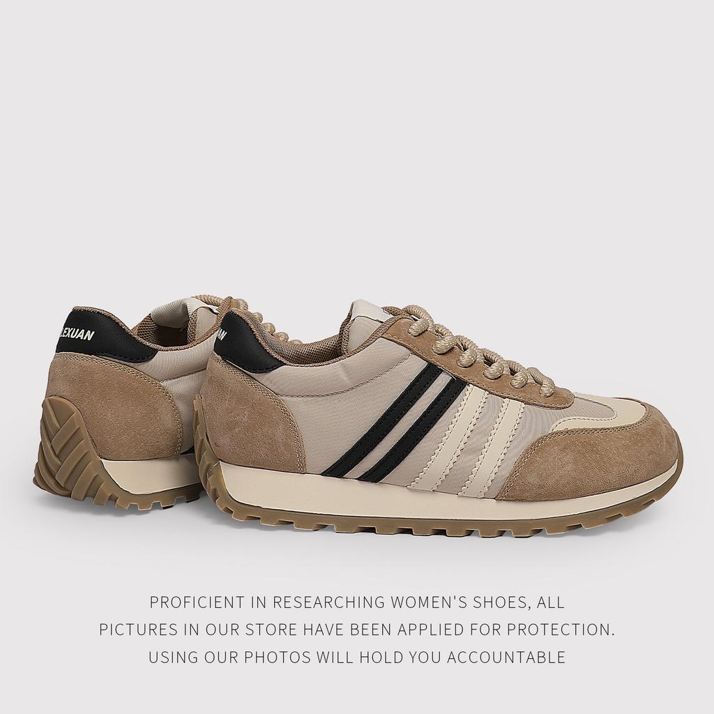 Color Matching Forrest Gump Women'S Shoes Spring And Autumn Lightweight Breathable Non-Slip Waffle Casual Sports Shoes Women