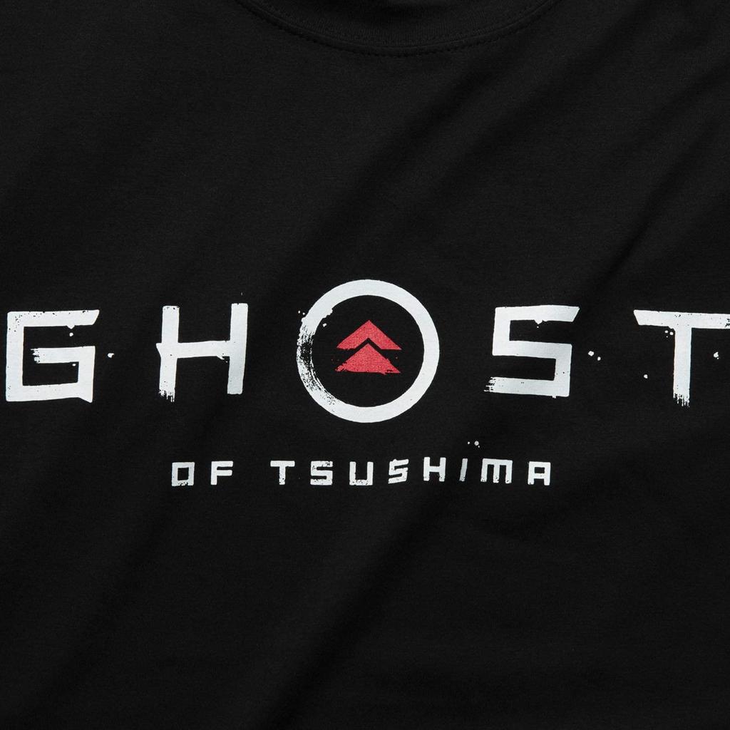 Ghost of Tsushima Logo & Family Crest T-Shirt [Samurai Design, Black, Medium] GGL001-BKM