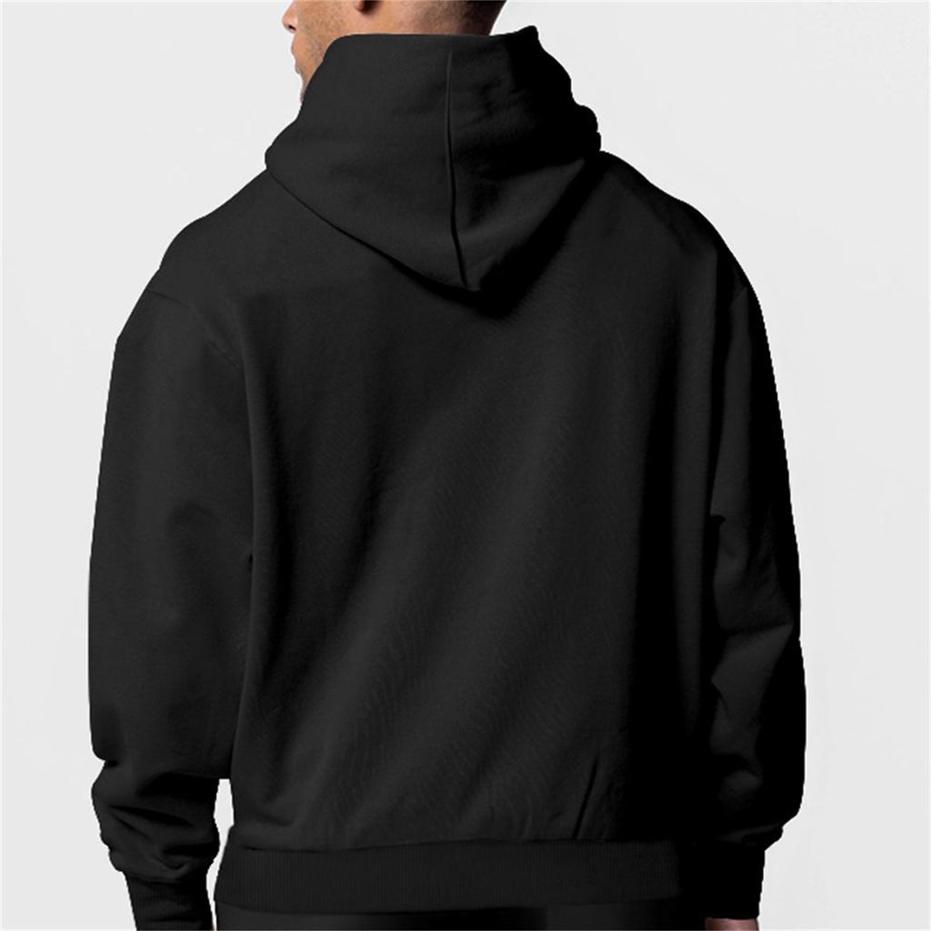 Men's Fall And Winter Warm Fleece Functional Hooded Zipper Casual Hoodie