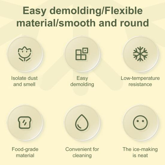Forma do lodu do whiskey, duża okrągła, forma do hokeja na lodzie, szybkie zamrażanie