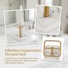 Silber Gold Zahnbürstenhalter Edelstahl Zahnbürsten Organizer Zahnpasta Halter Platzsparend