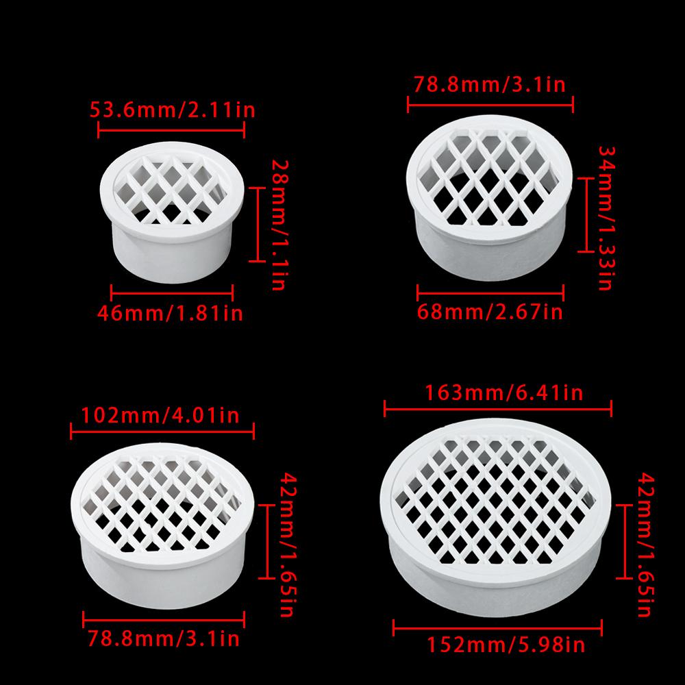 Fitting Anti-blocking Balcony Drainage Cover Rain Pipe Cap Tube Filter Net Simple Floor Drain