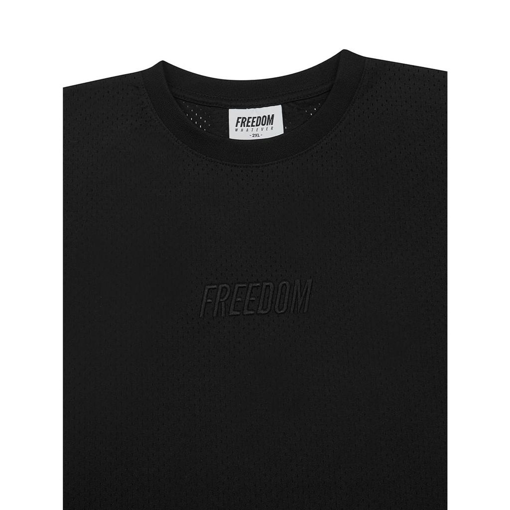 FREEDOM Logo Mesh Oversized T-Shirt_2 Colors (Type A)