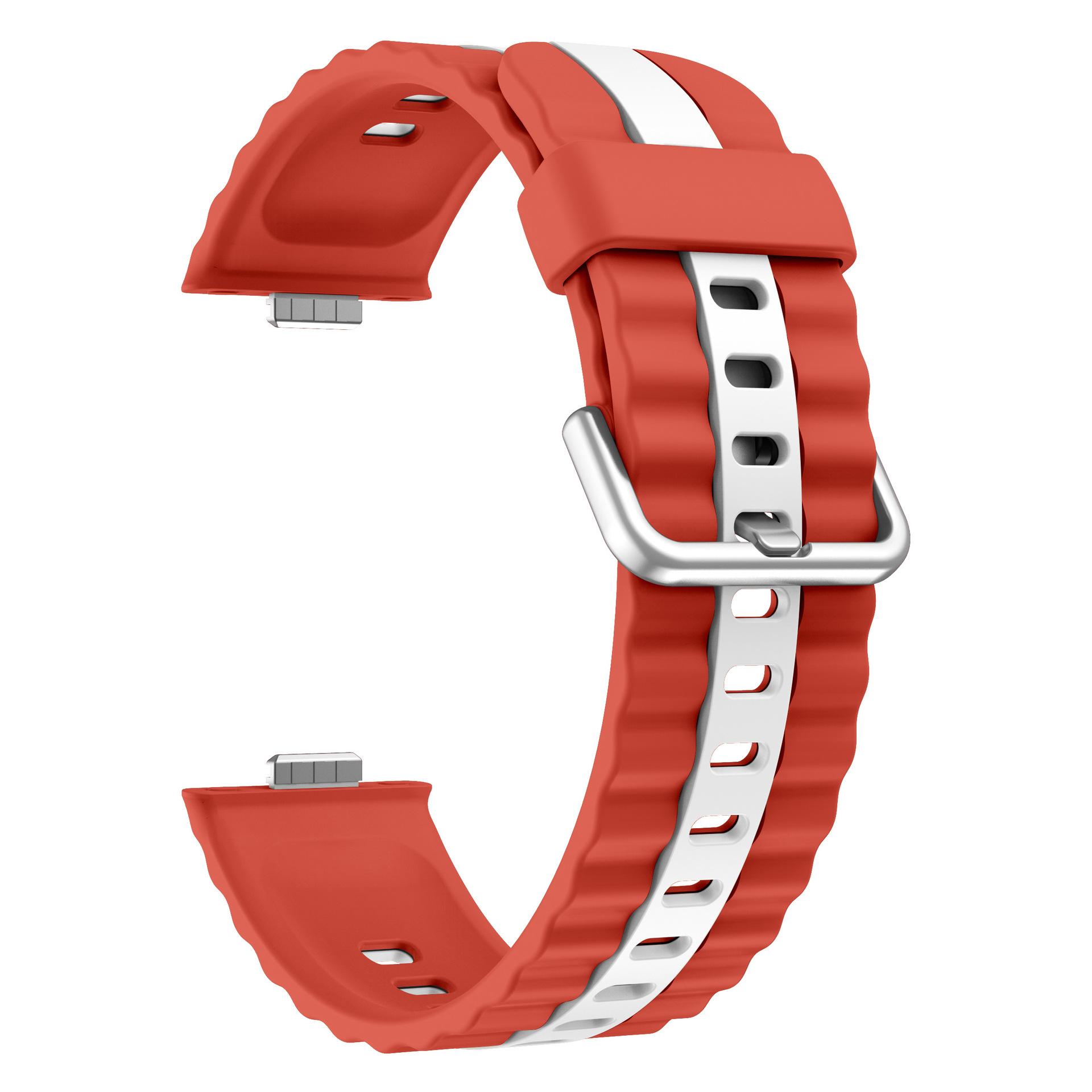 

Спортивный силиконовый ремешок для Huawei Watch Fit 4 Pro двухцветный ремешок дышащий браслет Correa для Huawei Fit3 Fit4 Pro аксессуары For Huawei Fit 4 Pro