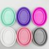 Soft Silicone Makeup Brush Cleaner Folding Powder Puff Cleaning Bowl Eyeshadow Brushes Wash Clean Mat Beauty Tools Scrubber Box