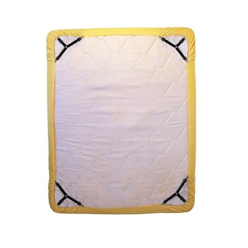 1/4pc Triangle Quilt Fixer Clip Adjustable Elastic Sofa Cushion Quilt Bed Practical Invisible Non-slip Safety Sheet Straps