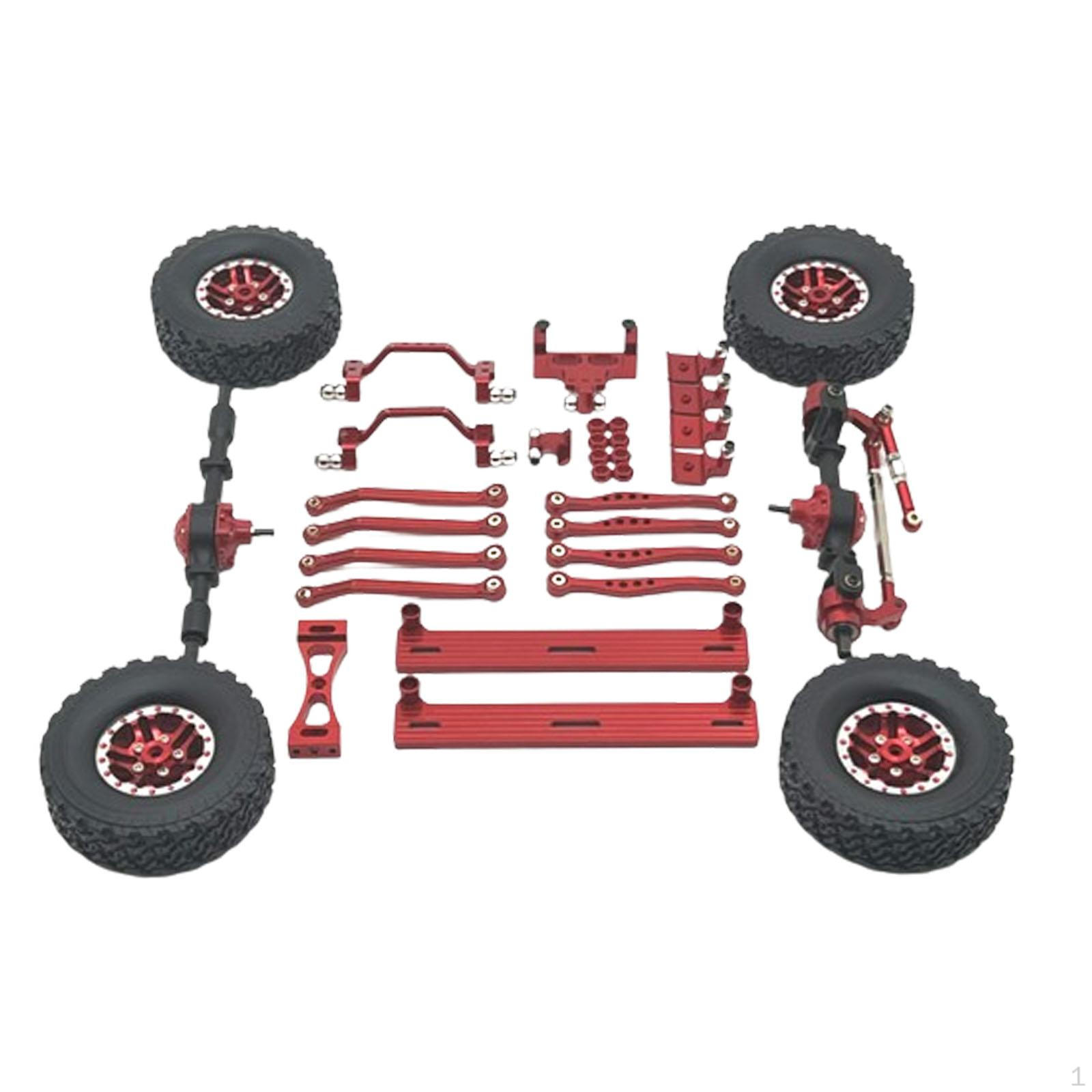 

1/16 RC Upgrades Kit Front and Rear Shock Tower Repair Part Wheel Hub Tire для C64 black