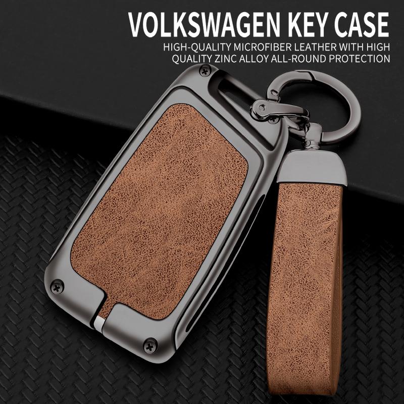 Alloy Car Key Case Cover Shell For Vw Volkswagen Magotan Magotan Gte Passat B6 B7 B8 Cc Arteon For Skoda Fabia Superb A7 Kodiaq