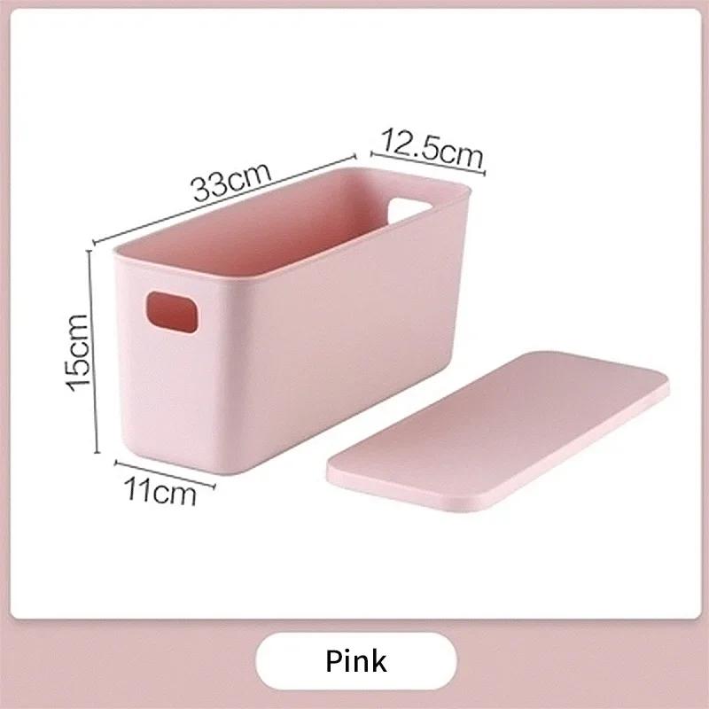 Storage Box with Lid Underwear Toy Ties Socks Snack Shorts Cosmetic Plastic Home Desktop Office Bathroom Storage Organization
