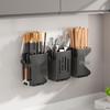 Wall-Mounted Chopstick & Cutlery Holder: Punch-Free Kitchen Organizer and Storage Rack.