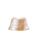 Poejidam Petit Fur Meatel Hat In Mocha Powdery