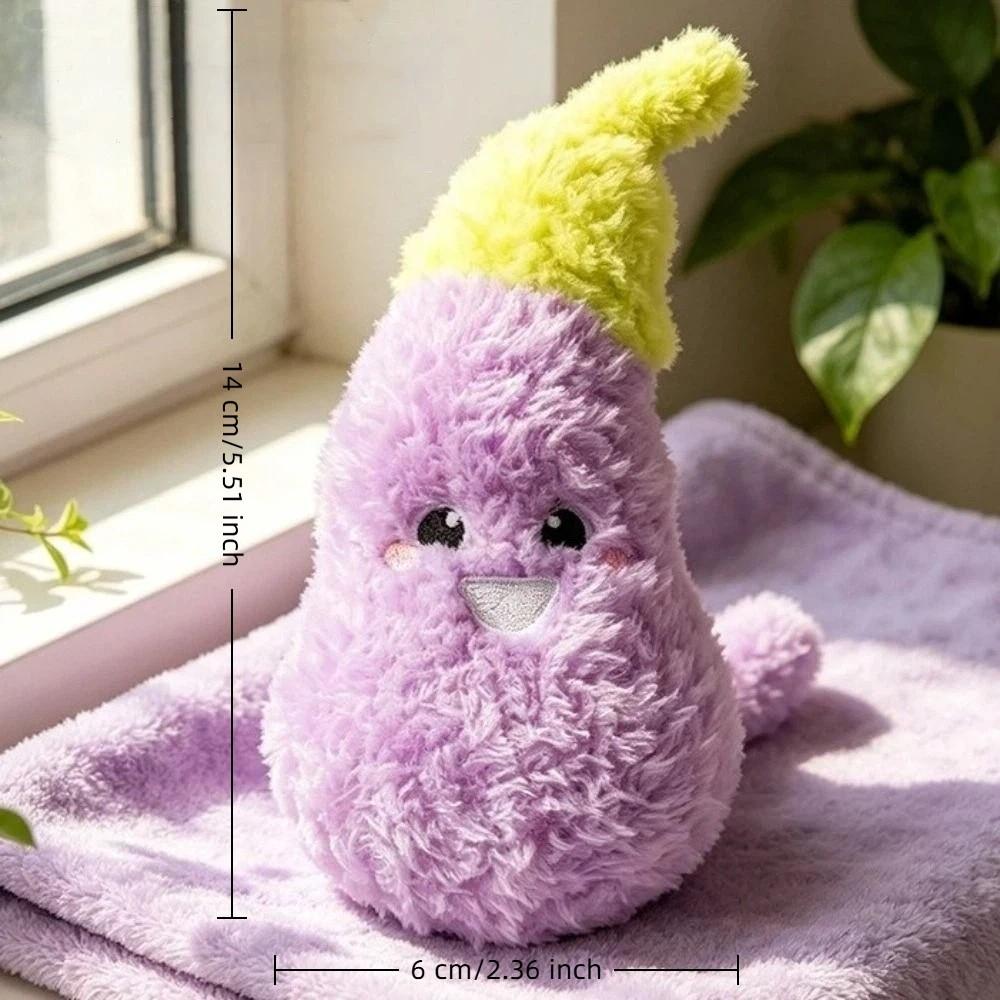 Eggplant Shaped Squeaky Dog Toys Adorable Interactive Cat Toys Cat Teaser Toy Entertainment