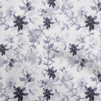 Baumwoll-Flex Staublila Stoff Blumenmuster Quiltzubehör Druck Nähstoff Meterware 40 Zoll