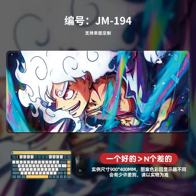 High Definition Pattern ONE PIECE Mouse Pad Oversized Animation Luffy Boys Gaming Table Mat Computer Pad Office Waterproof Non-slip Leather Mouse Pad