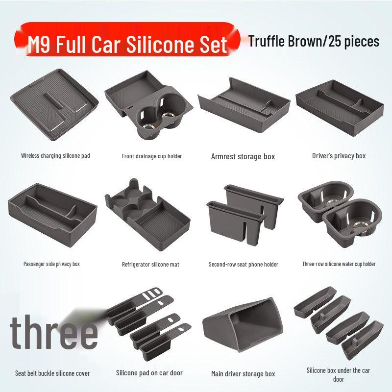 Essential Silicone Mat Set for AITO M7, M8, M9 Interior Decoration - Fits 26 Models