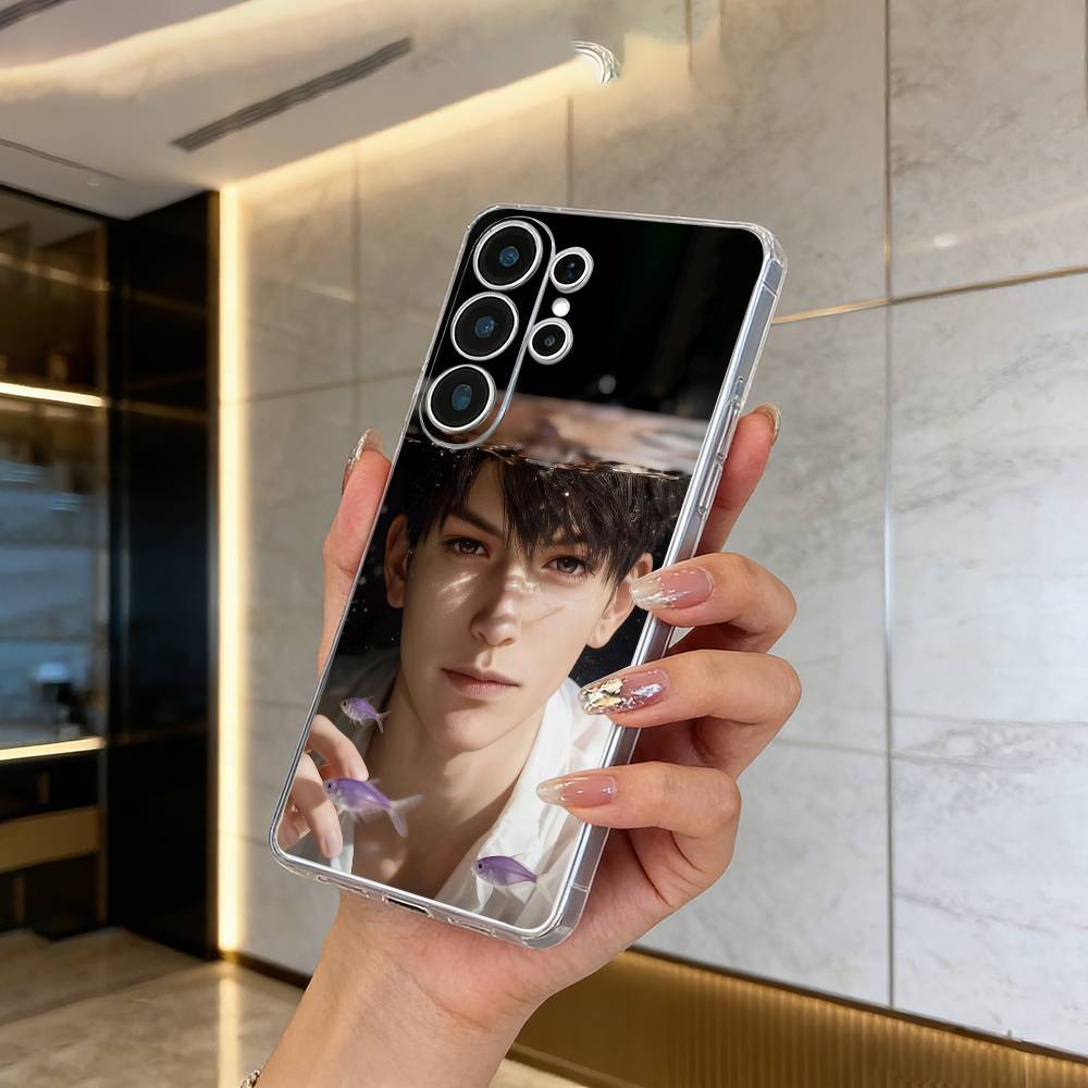 C-C-aleb-love-deep- s--space Clear Soft Silicone Phone Case forSamsung S25, S24, S21, S22, S23, S30, Ultra, S20, Plus