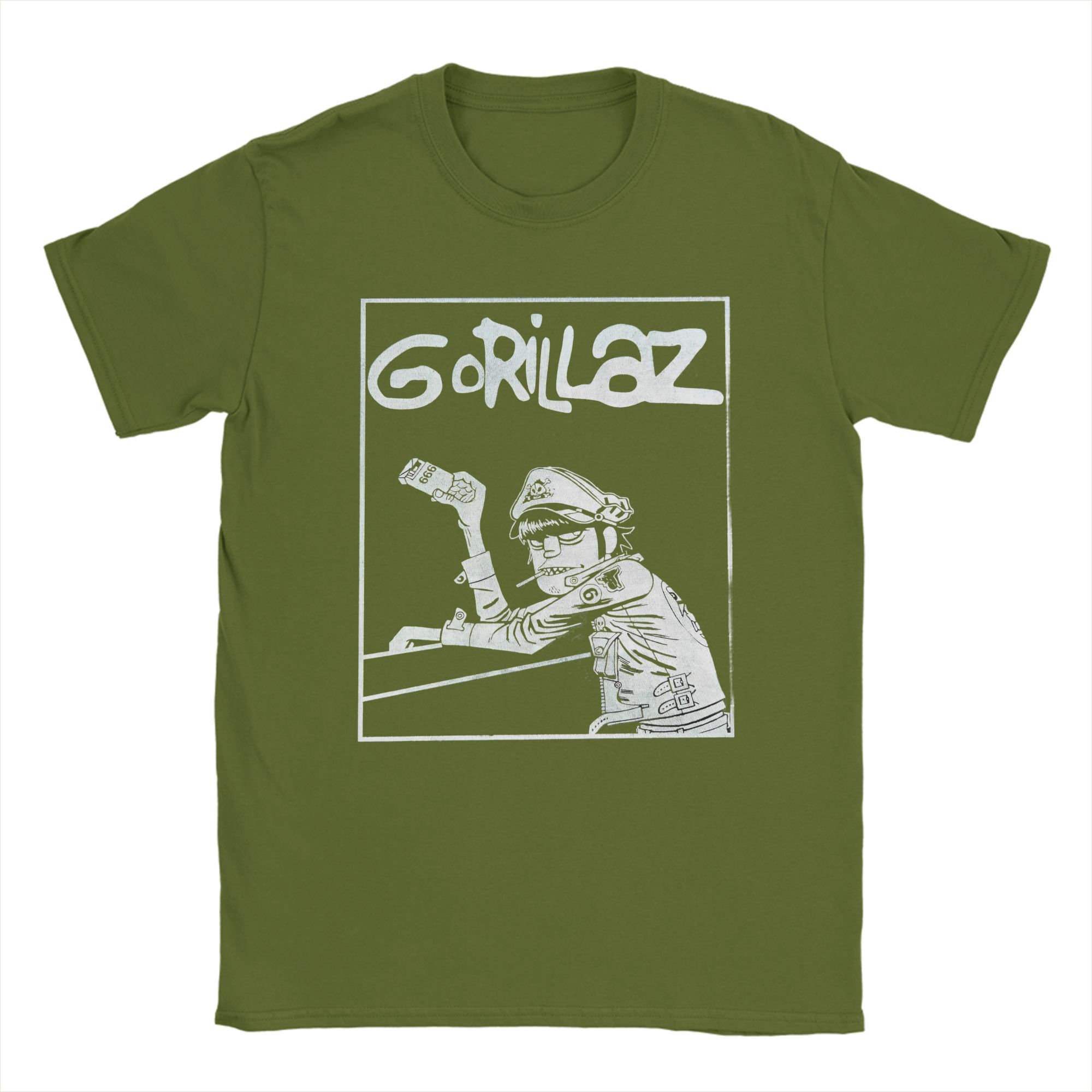 

Music Band Gorillazs Punk Rock Print T-Shirt Summer Leisure T-Shirts Men s Cotton Breathable 4XL 5XL 6XL Tees Short Sleeve Tops 4XL