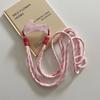 Cartoon Dog Rabbit Phone Crossbody Chain Stand Back Clip Holder Detachable Neck Strap Hanging Rope Adjustable