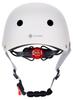 Kask Rowerowy Dla Dzieci Perfect Fit S 50-54 Cm Lekki Lampka Led Klipsy Magnetyczne Biały