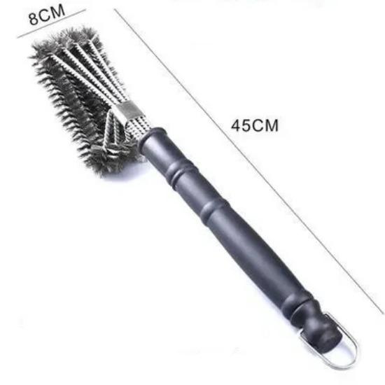 Pizza Stove Oven Clean Copper Brush Scraper Household Grill Brass Bbq Rack Machine Cleaning Brush with Long Handle Pizza Peel