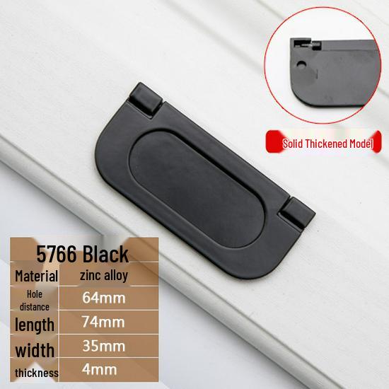 Modern European Black Handle for Cabinets and Wardrobes