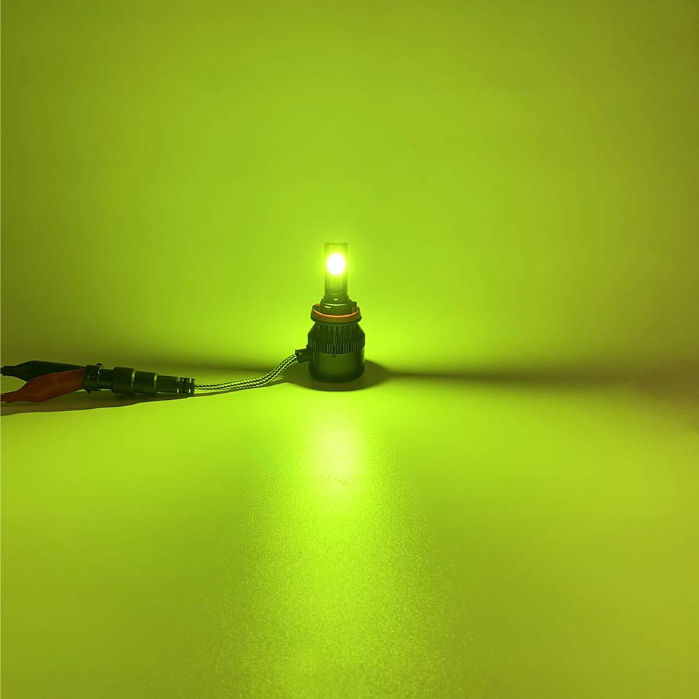 Catland LED Fog Lights H8 H9 H11 H16 Lemon Yellow Yellow Yellow Yellow-Green Fog Bulbs 12V Car Fog Lights/Headlights LED Bulbs 3600LM X 2 35W X 2 Inte