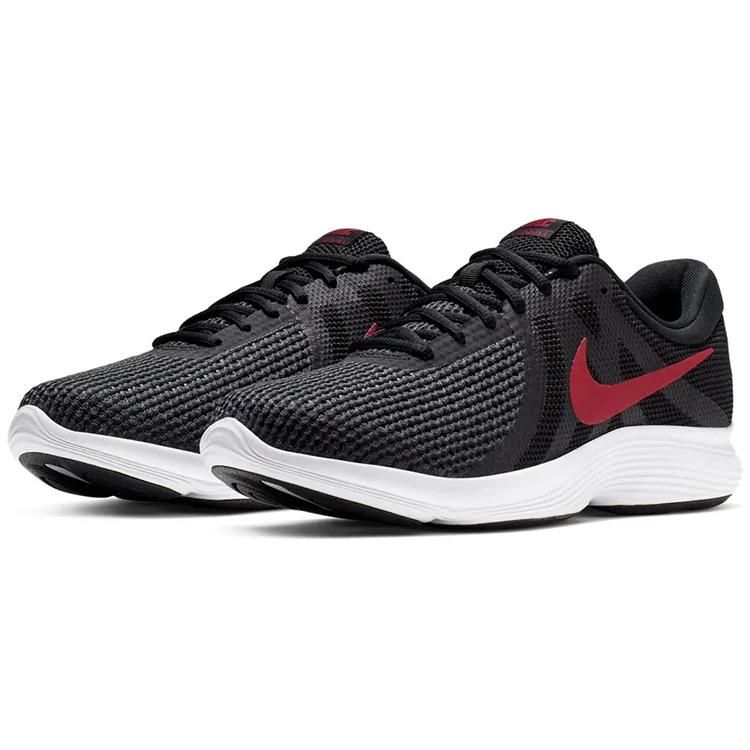 Nike Revolution 4 'University Red' (Unisex) Black / University Red-Oil Grey Running Shoes 908988 011