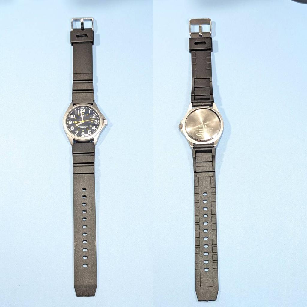 SEIKO ALBA Battery and Strap Working Men's Watch, Replaced, Condition, S-90