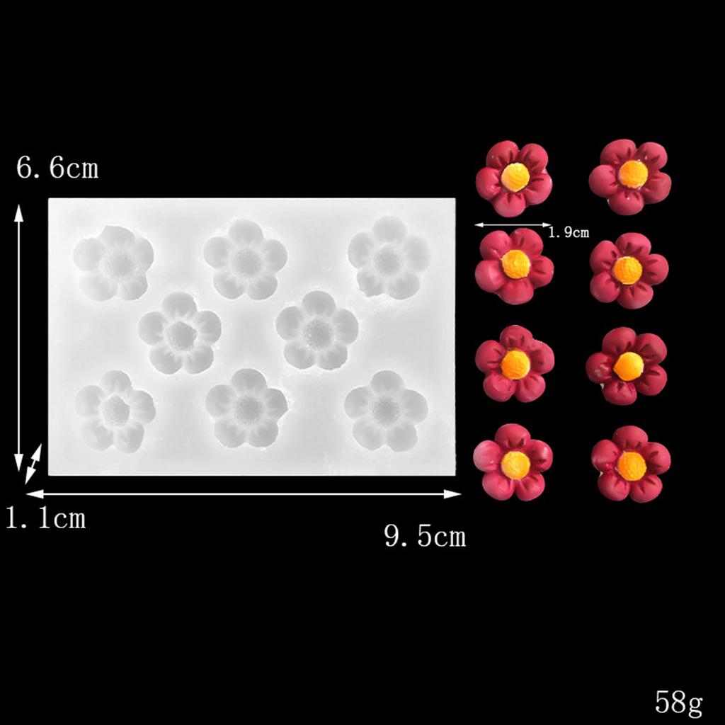 DIY Chocolate Moulds Dessert Mold Cherry Flower Shaped Cake Decorating Tools Silicone Material for Kitchen DIY Baking