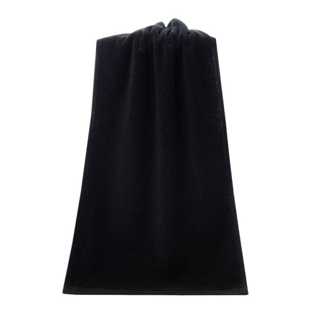 Black Bath Towel Cotton Household Towel Daily Necessities Adult Kids Towel  Fitness