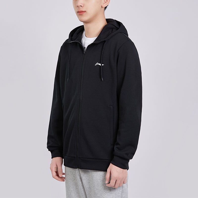 Li Ning Jackets Men's Black Hooded Moderate Other AWDTD73-1