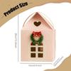 Christmas Cottage Gift Box Cookie Container Multifunctional Christmas Decor Ornament Treat Box for Festival Present Packaging