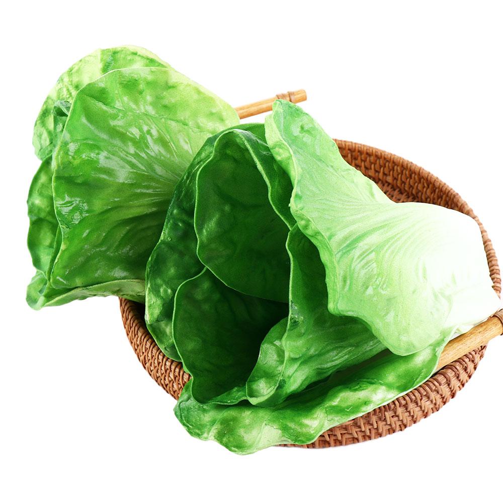 

Artificial Home Decor Lifelike Lettuce Model Vegetable Model Photography Prop Table Display