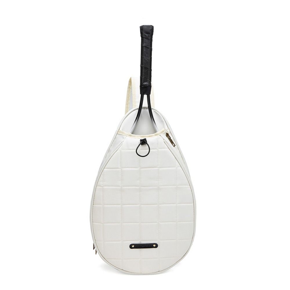 Handhållen Sport Enaxlad Tennisväska Stor Kapacitet Enfärgad Badmintonväska Koreansk Stil Crossbody Tennis Crossbodyväska Gym