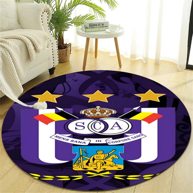 Personalized Anderlecht Round Chair Office Rug - Perfect for Mat, Office Chair & More - Ideal Gift for Birthdays and Holidays