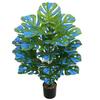 White Variegated Monstera Artificial Plant for Window Display, Garden, Home Decoration, and Soft Furnishings.
