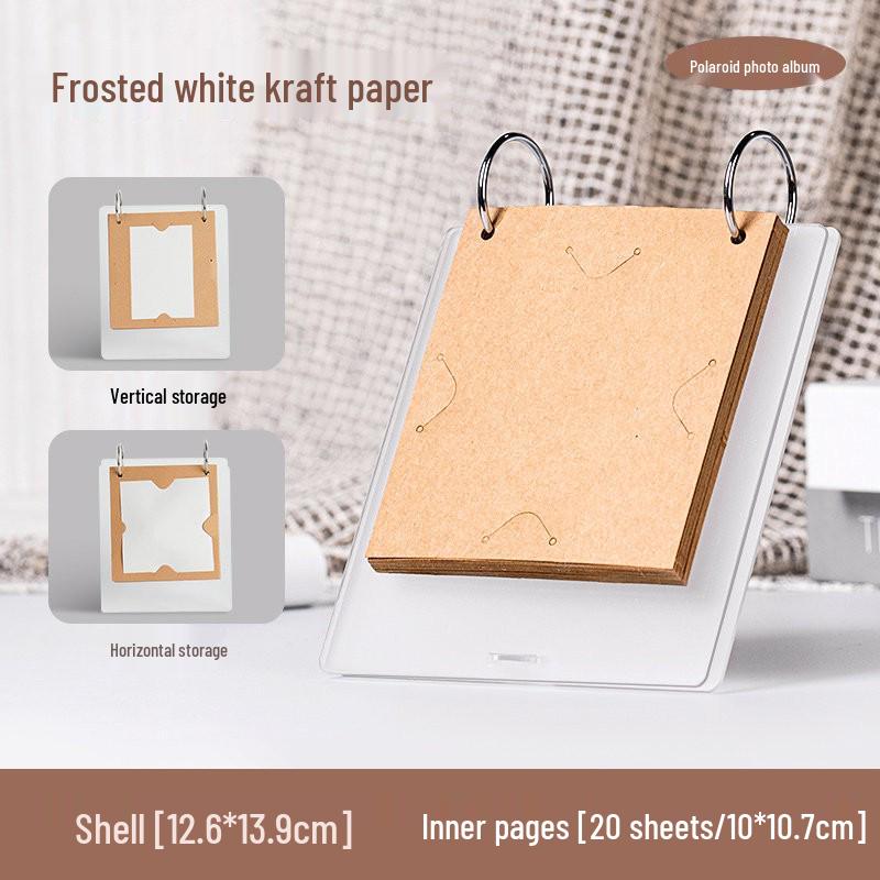 Acrylic DIY Photo Album: Handmade Memory Journal with Creative Graffiti and Loose-Leaf Design